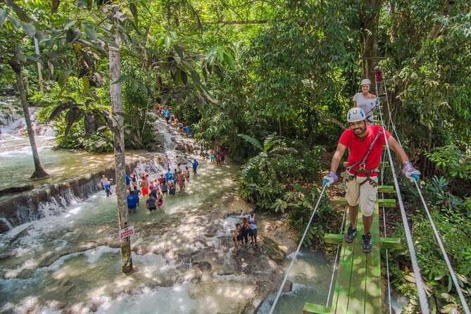 Dunn's River Falls Catamaran, Zipline & Snorkel, Ocho Rios